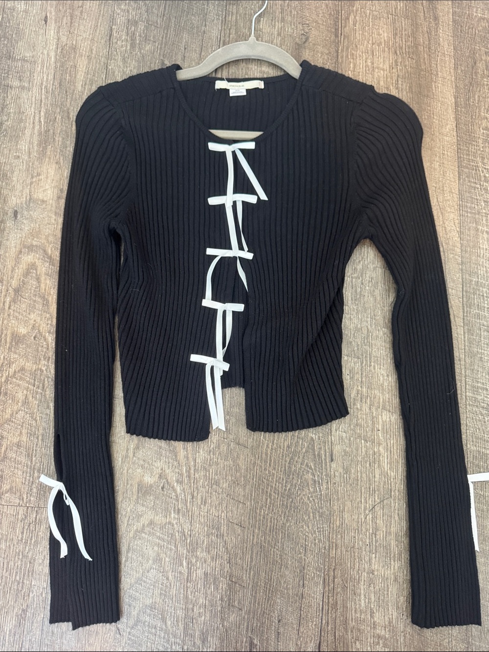 Kimchi Blue Black Ribbed Top